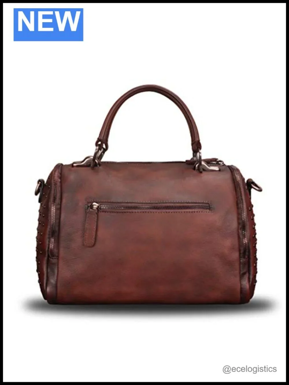 Genuine Leather Satchel Purse Handmade Vintage Crossbody Shoulder Bag Women